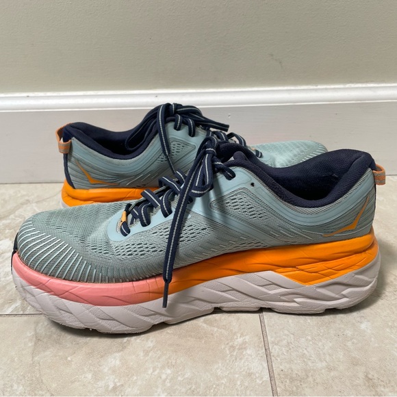 HOKA One One Bondi 7 Athletic Running Shoes - Picture 3 of 13